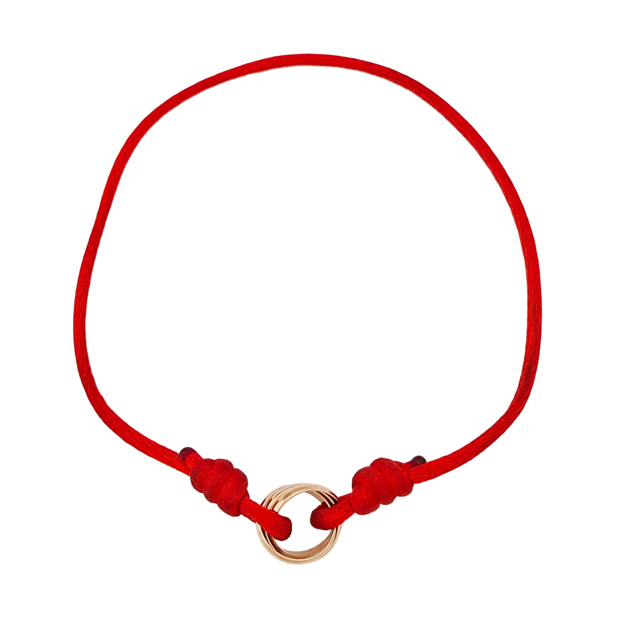 TRINITY Fabric Red Bracelet