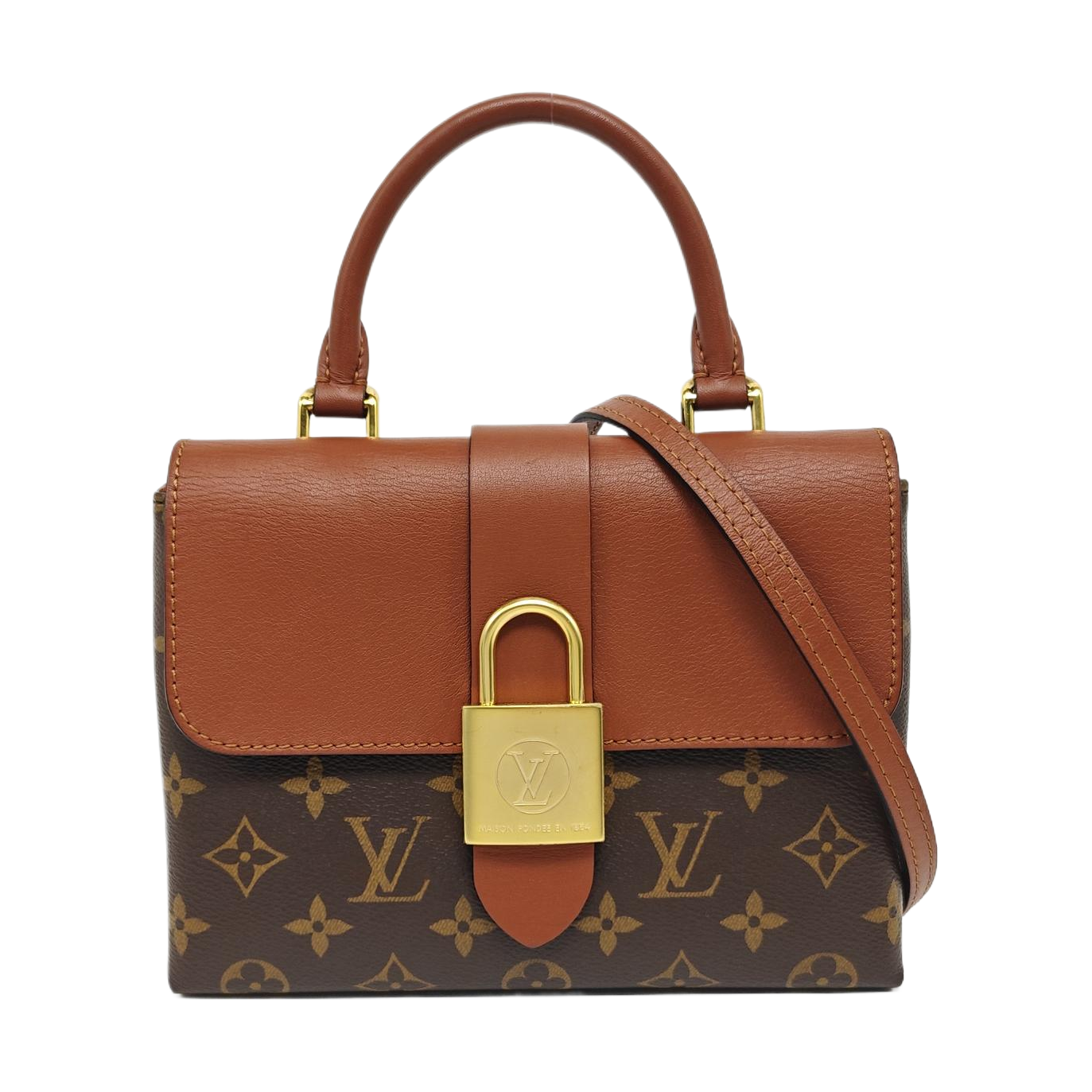 LOCKY BB Monogram Coated Canvas Brown