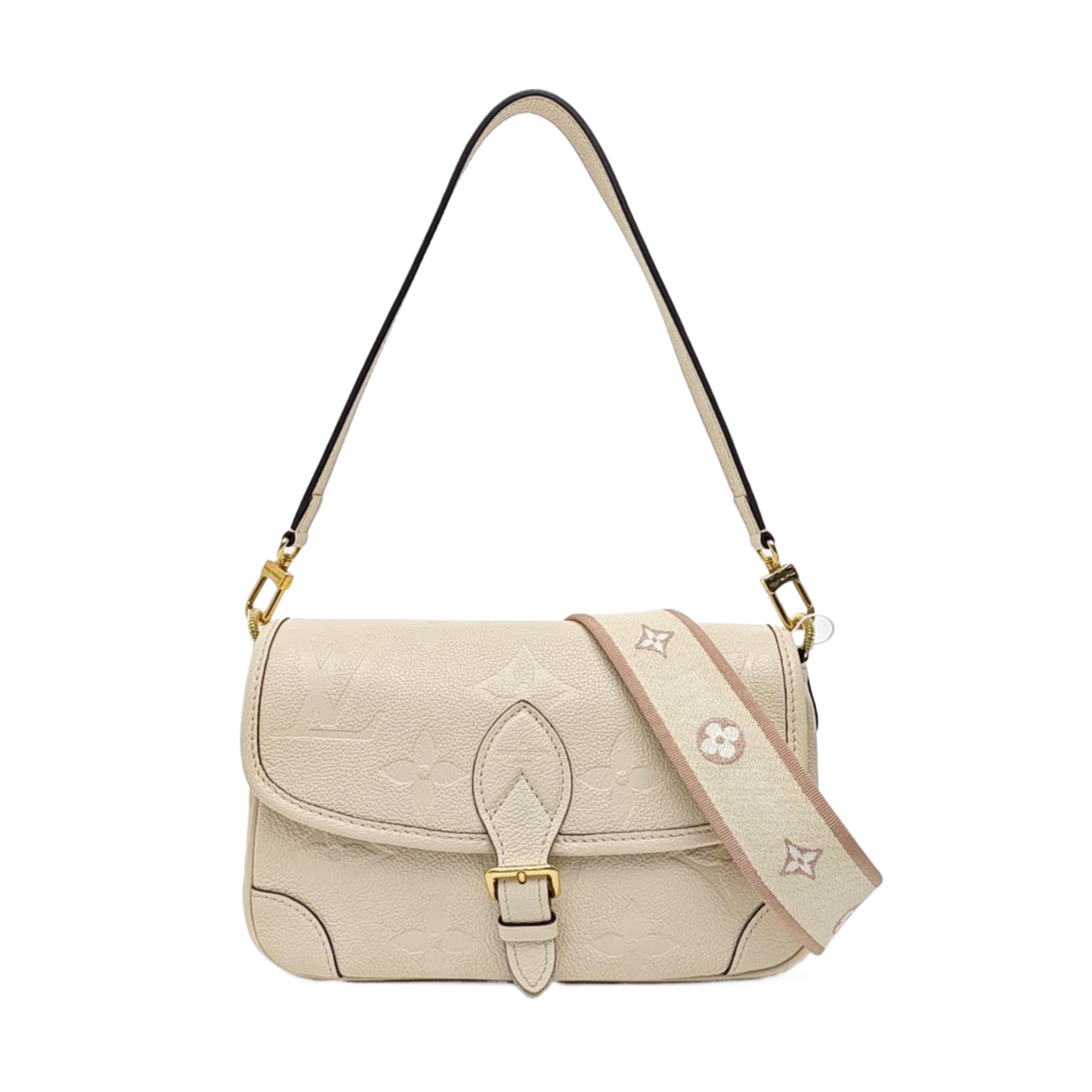 DIANE Monogram Calfskin Beige