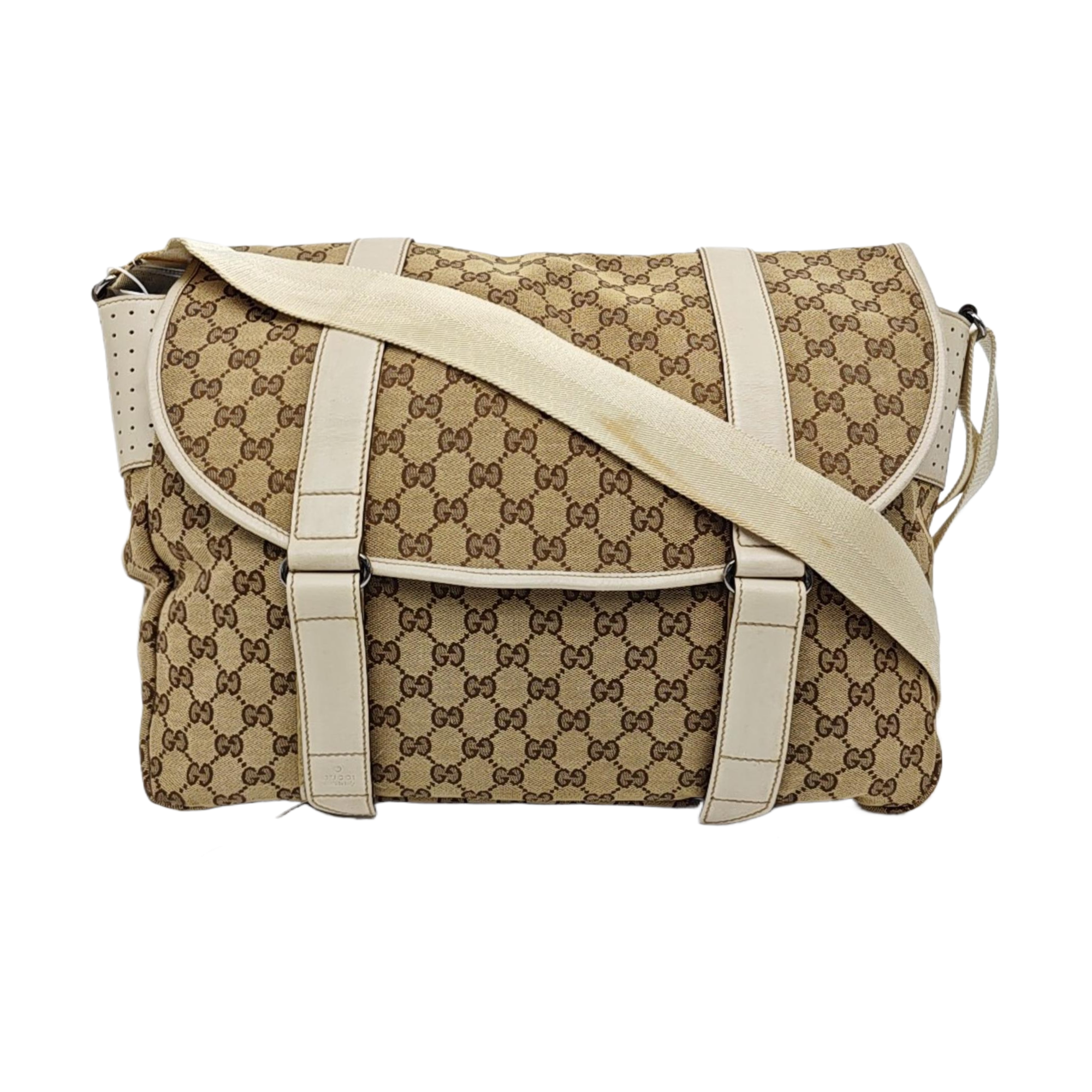 Monogram Canvas Crossbody Bag Large Black