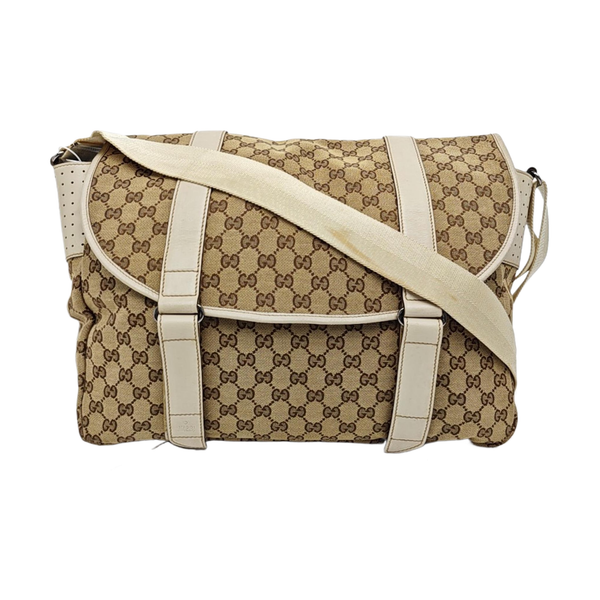Monogram Canvas Crossbody Bag Large Black