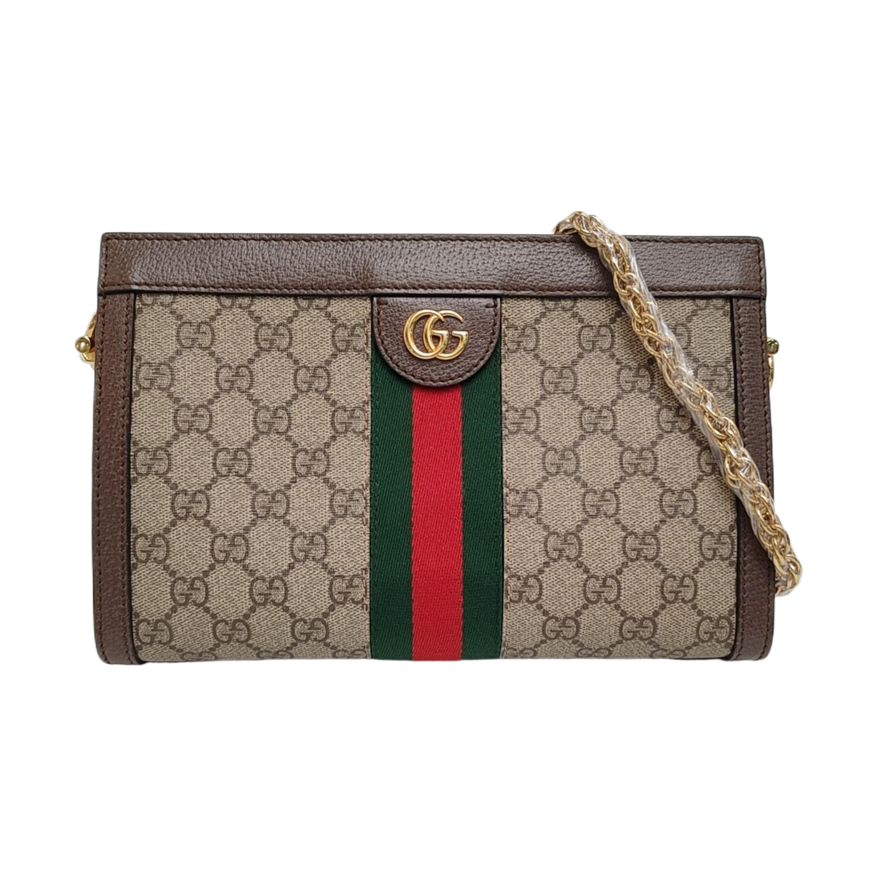 Authenticated pre-owned  Ophidia Medium Monogram Coated Canvas Beige - Shoulder Bag at Looply
