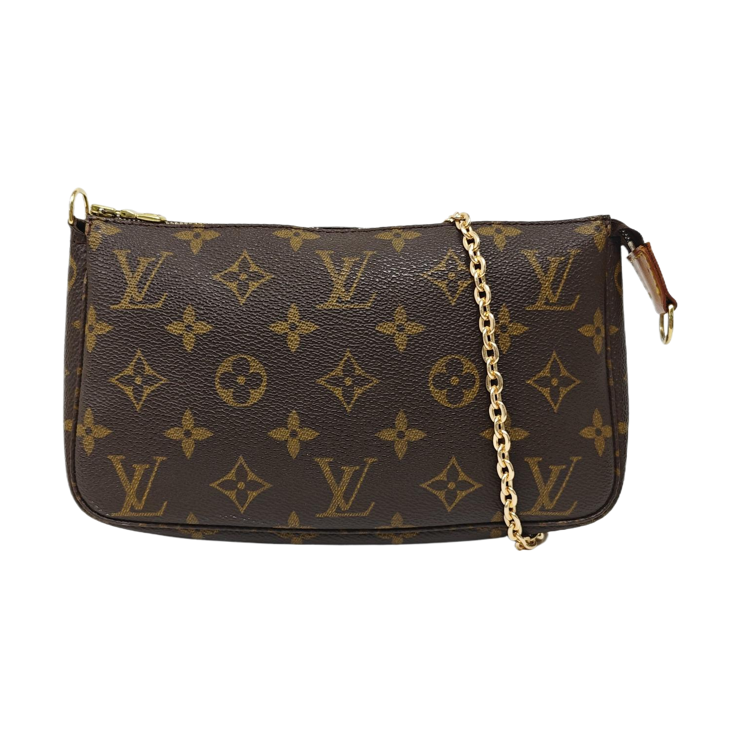 ACCESSOIRES Monogram Coated Canvas Brown