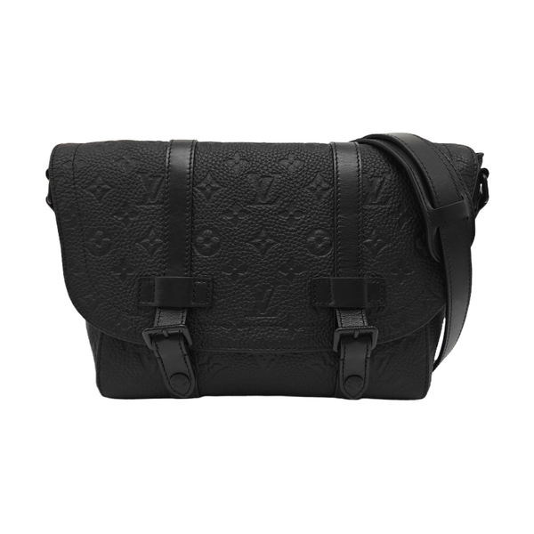CHRISTOPHER Monogram Calfskin Black