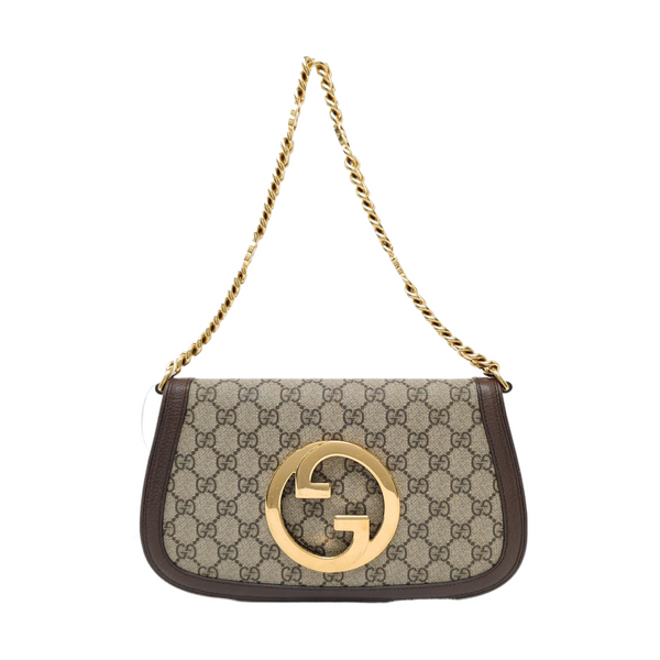 Blondie Small Monogram Coated Canvas Brown