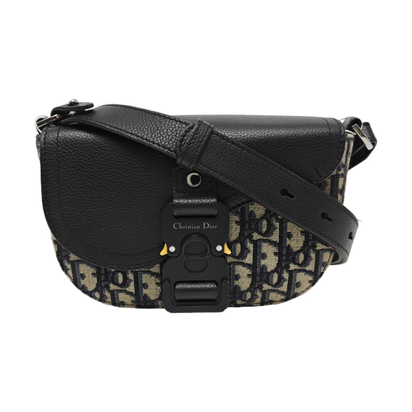 Authenticated pre-owned  Saddle Mini Monogram Canvas Beige - Shoulder Bag at Looply