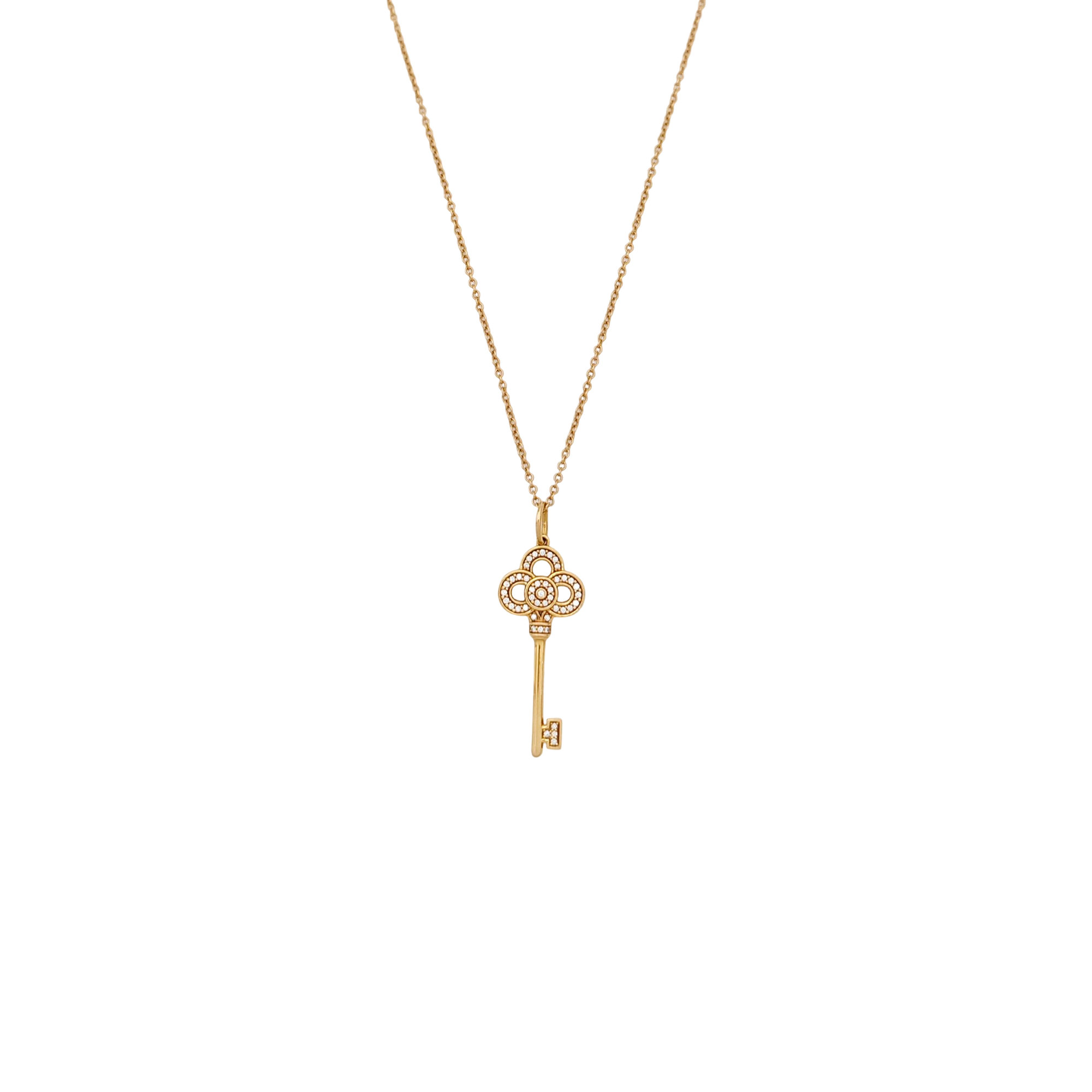 Tiffany Keys 18k Rose Gold Necklace