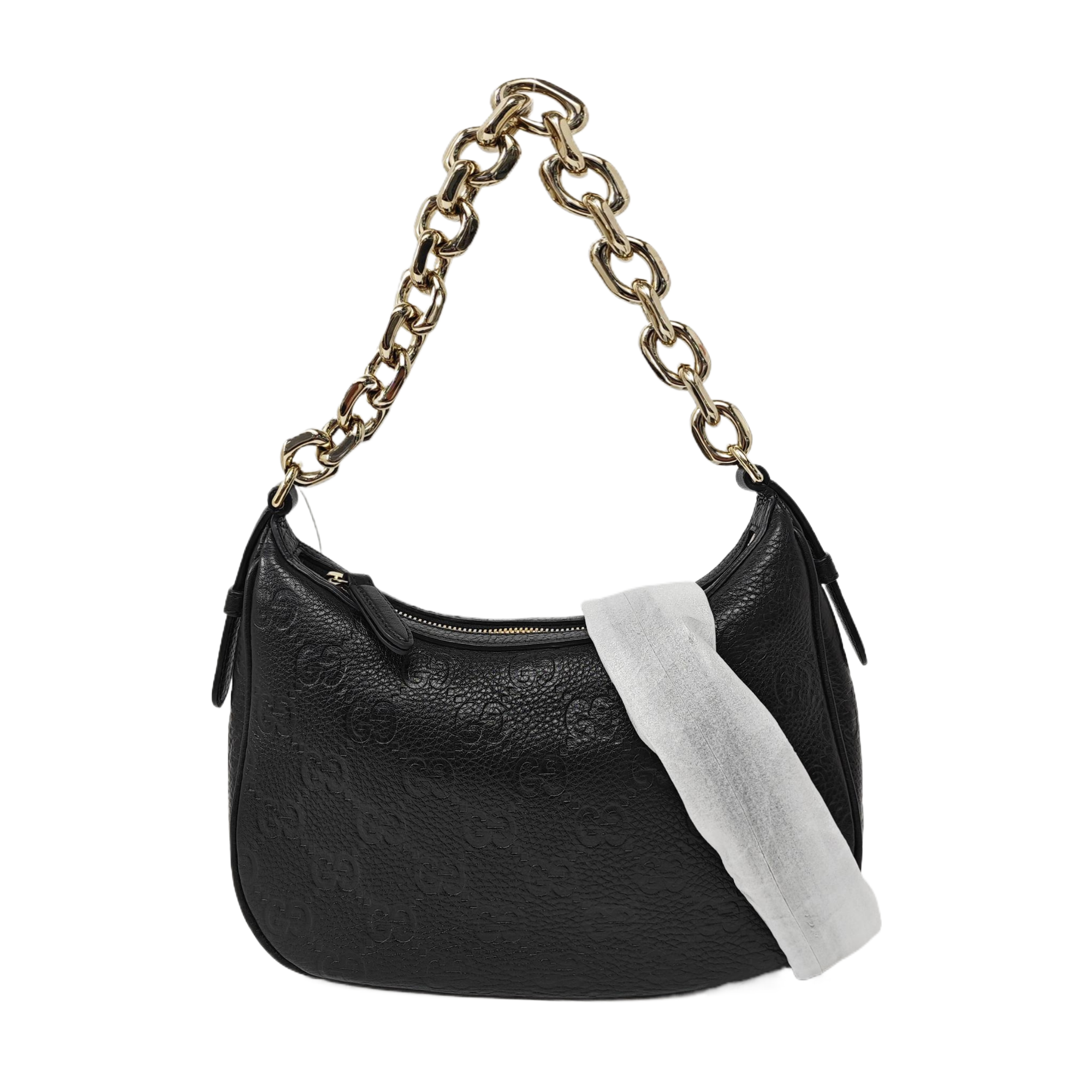 GG Emblem Monogram Calfskin Black
