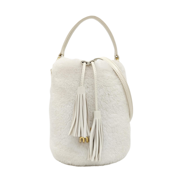 Fabric Shoulder Bag White