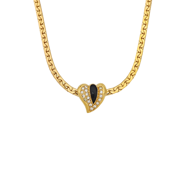 Twist Round Metal Gold Necklace