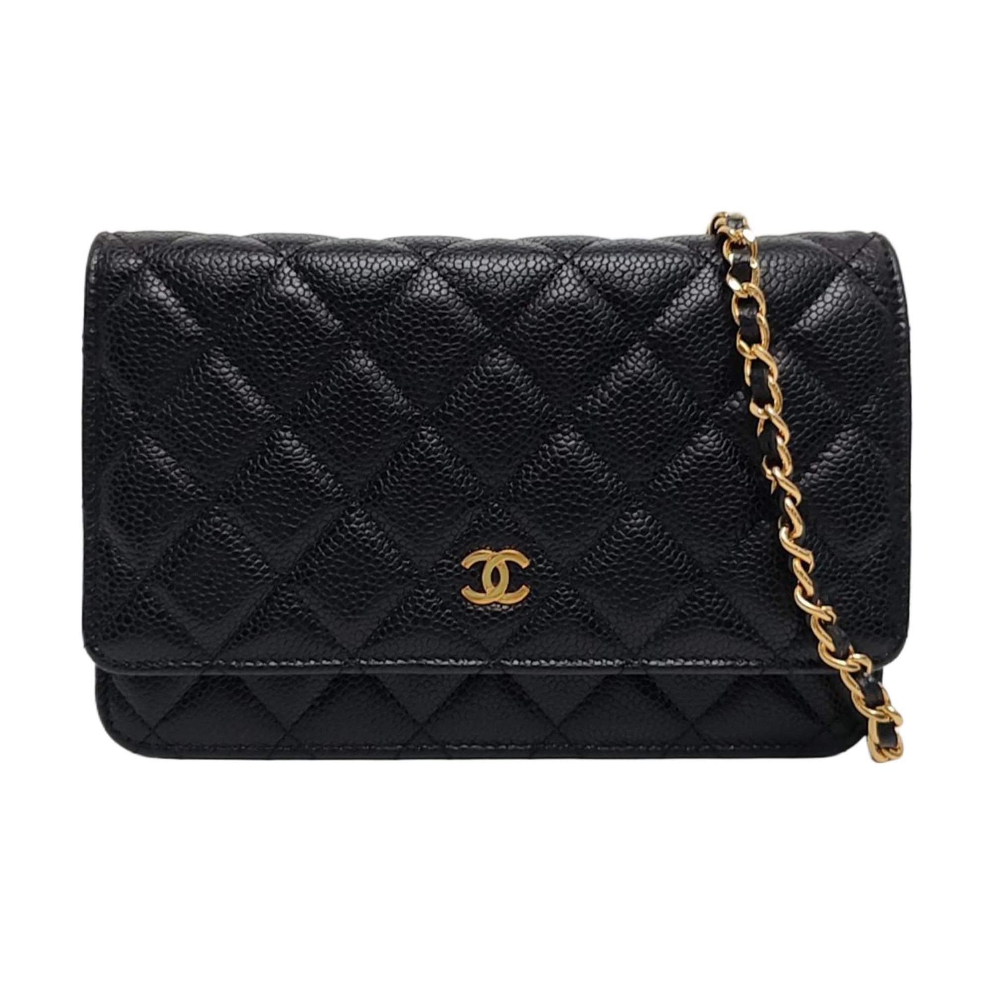 WOC Quilted Grained Calfskin Black