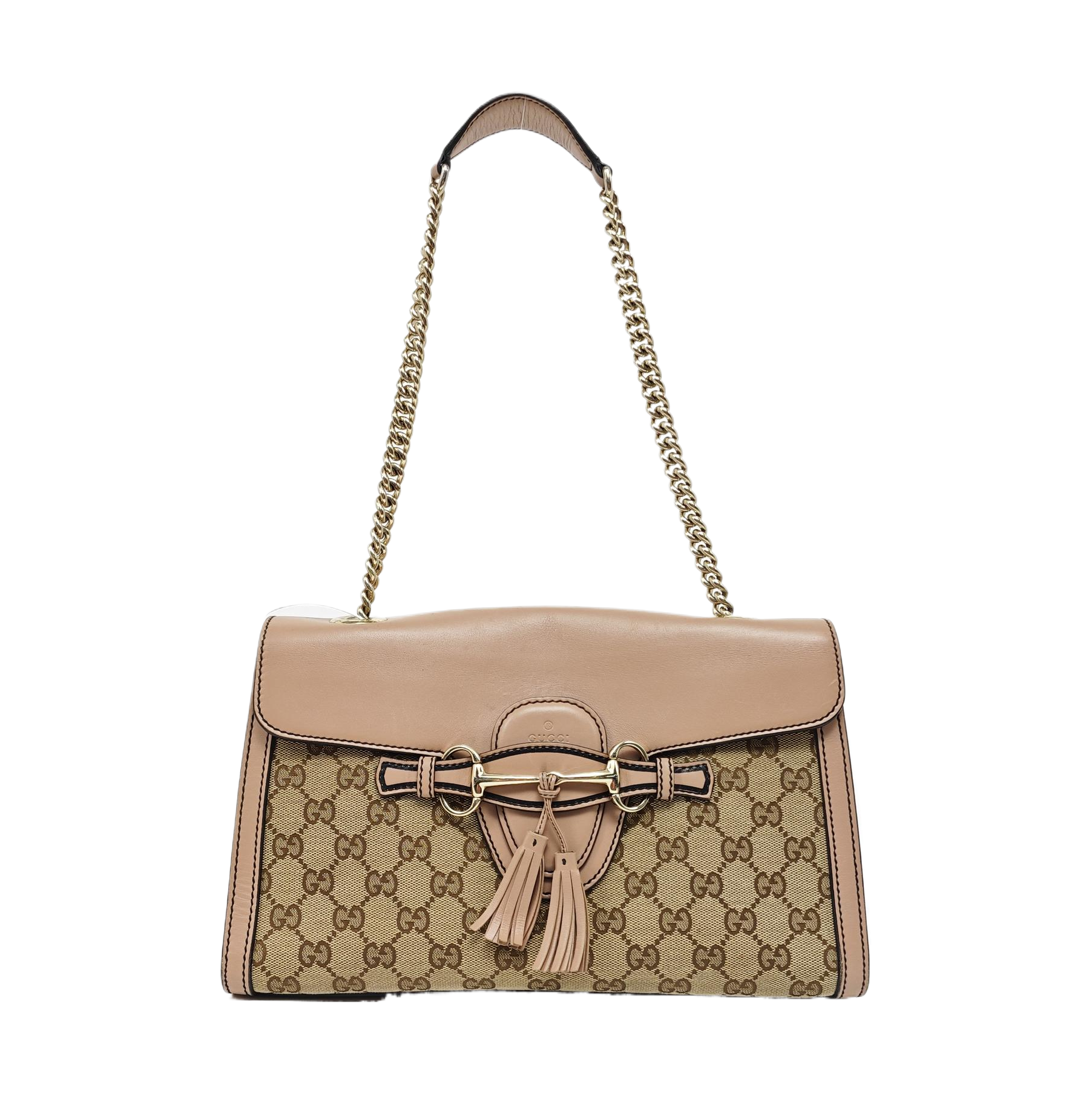 Emily Chain Monogram Fabric Brown