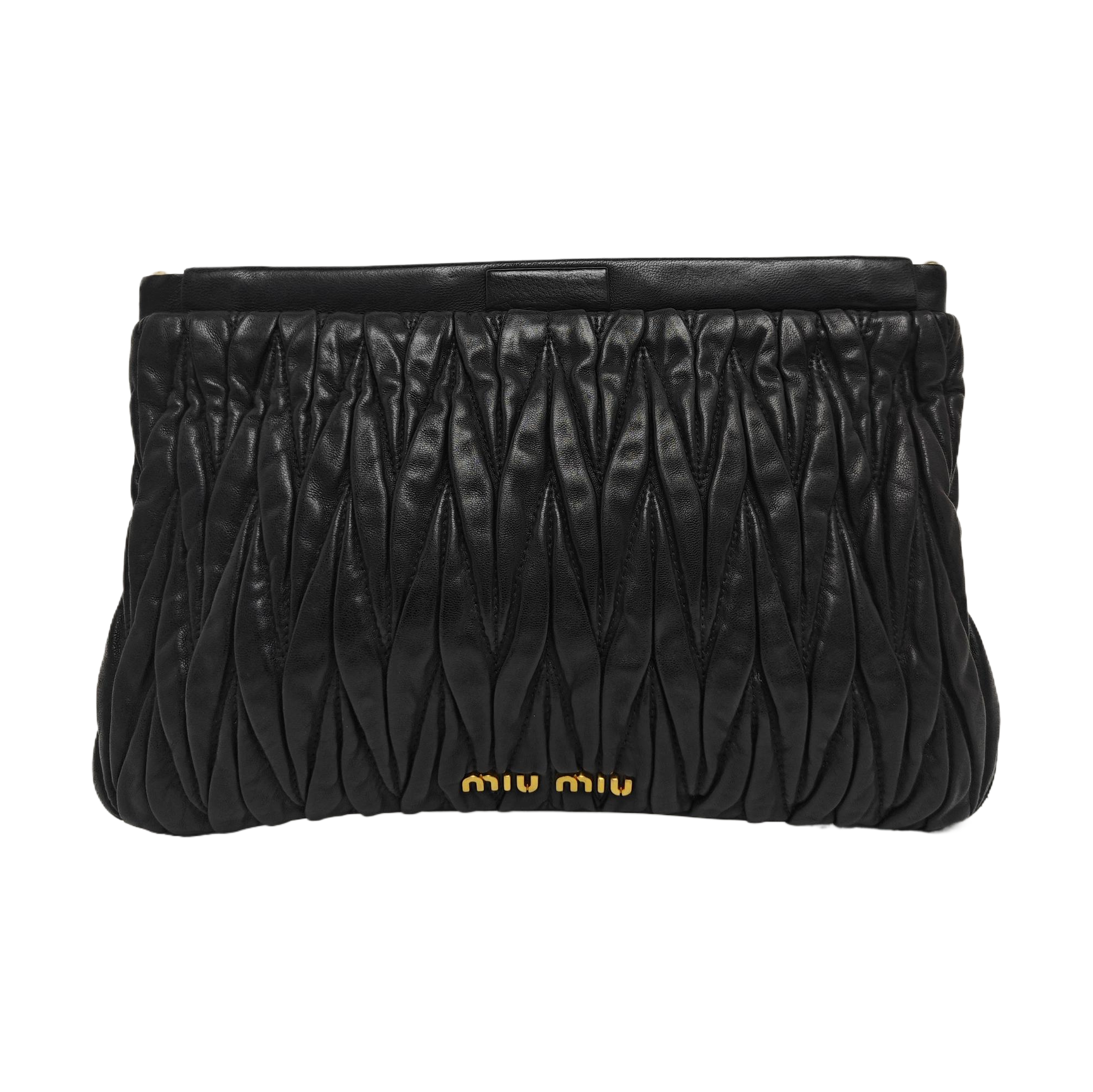 Lambskin Clutch Black