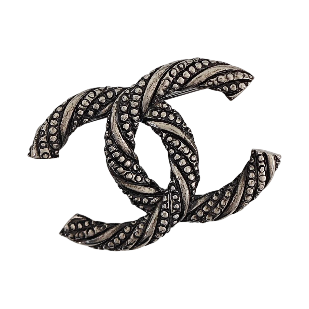 Vintage Metal Black Brooch