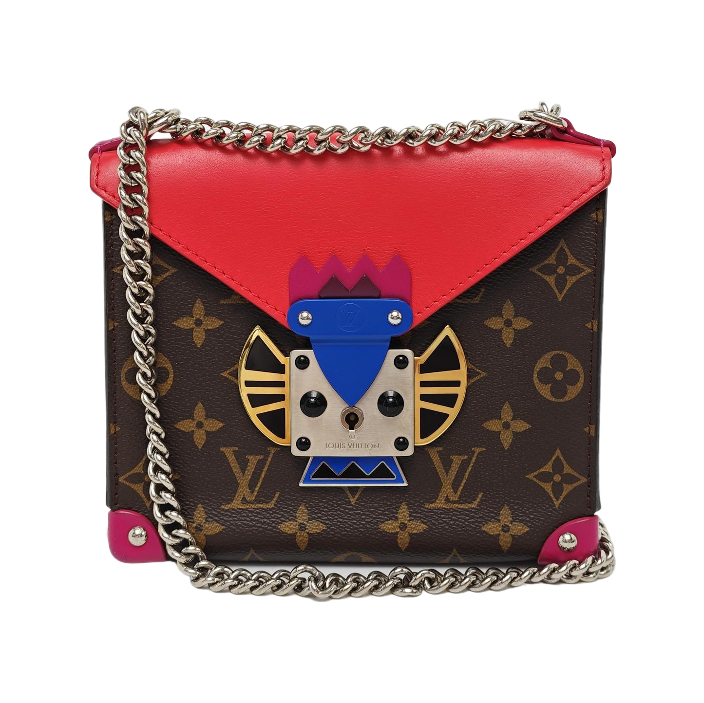 TRIBAL MASK PM Monogram Coated Canvas Brown