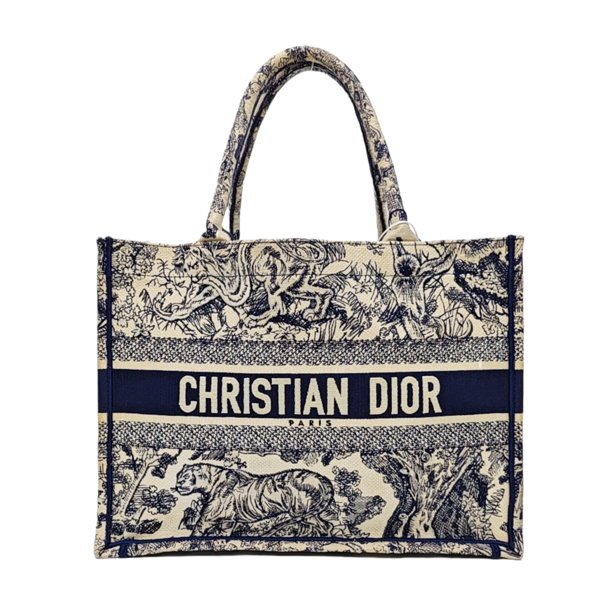 Book Tote Medium Canvas Blue