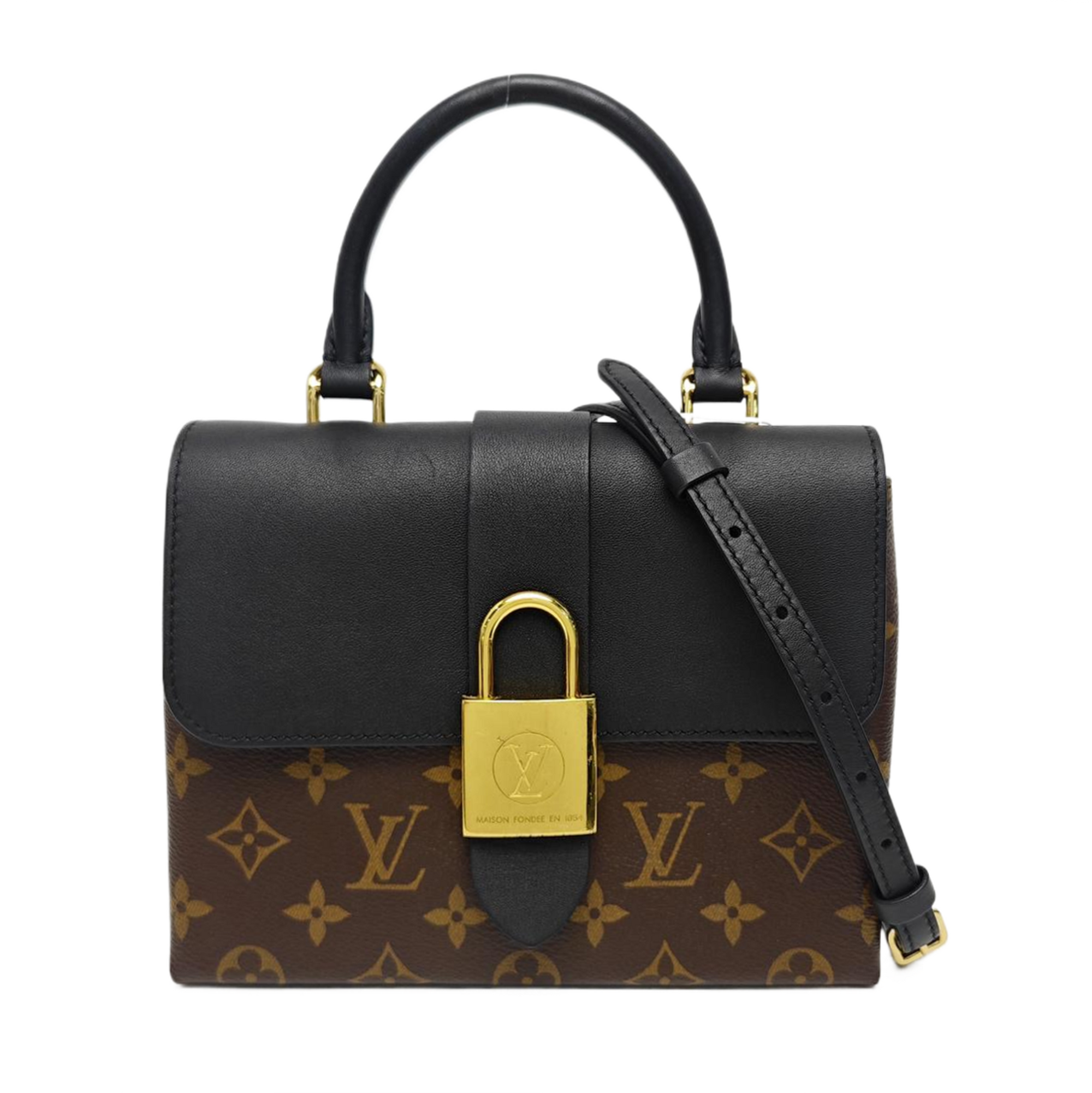 LOCKY BB Monogram Coated Canvas Brown