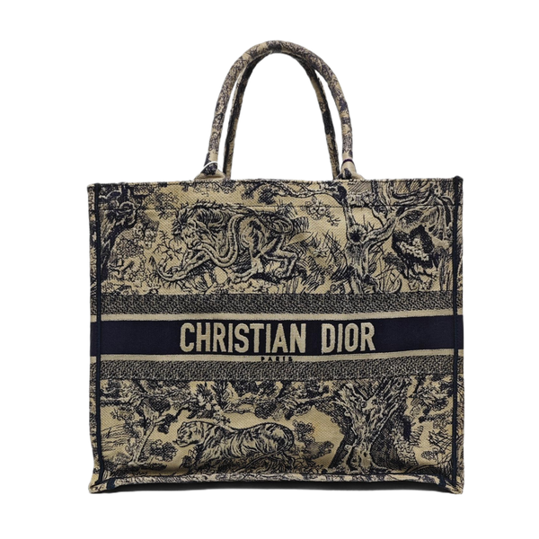 Book Tote Large Fabric Blue