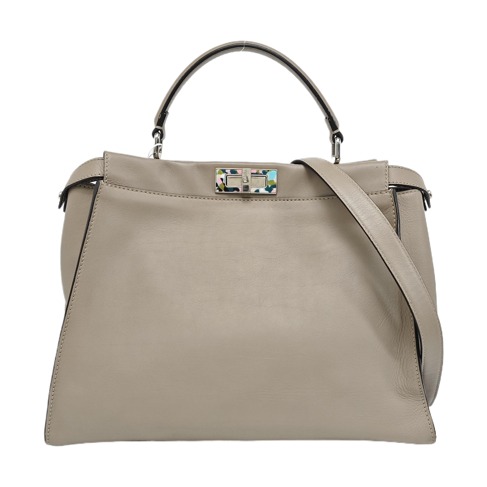 Peekaboo Large Calfskin Gray