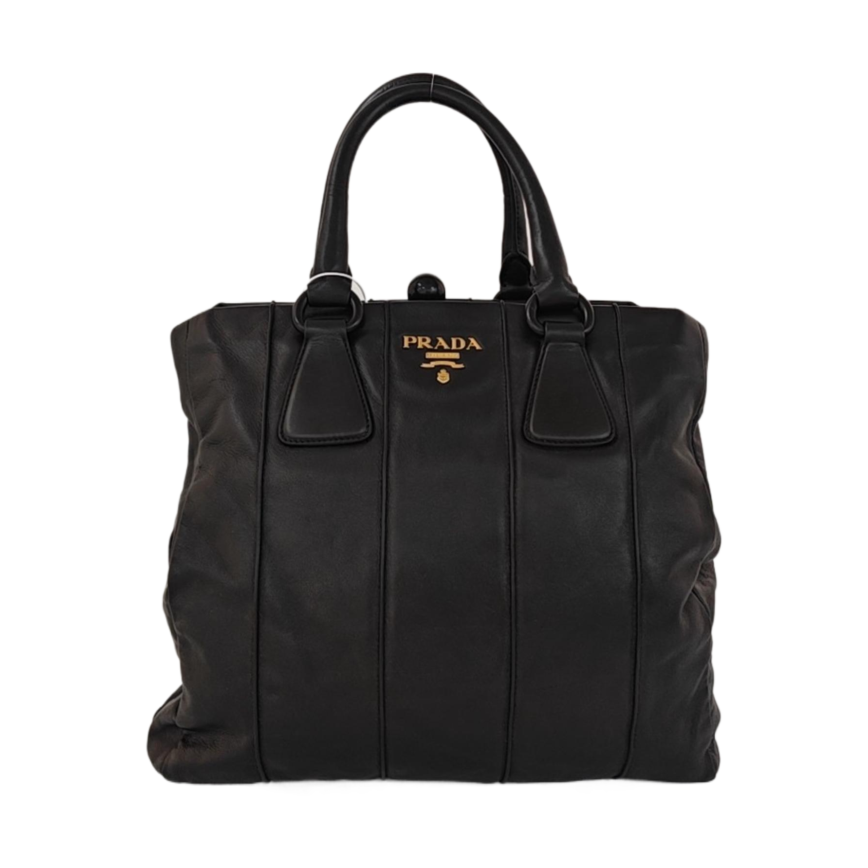 Lambskin Tote Bag Black