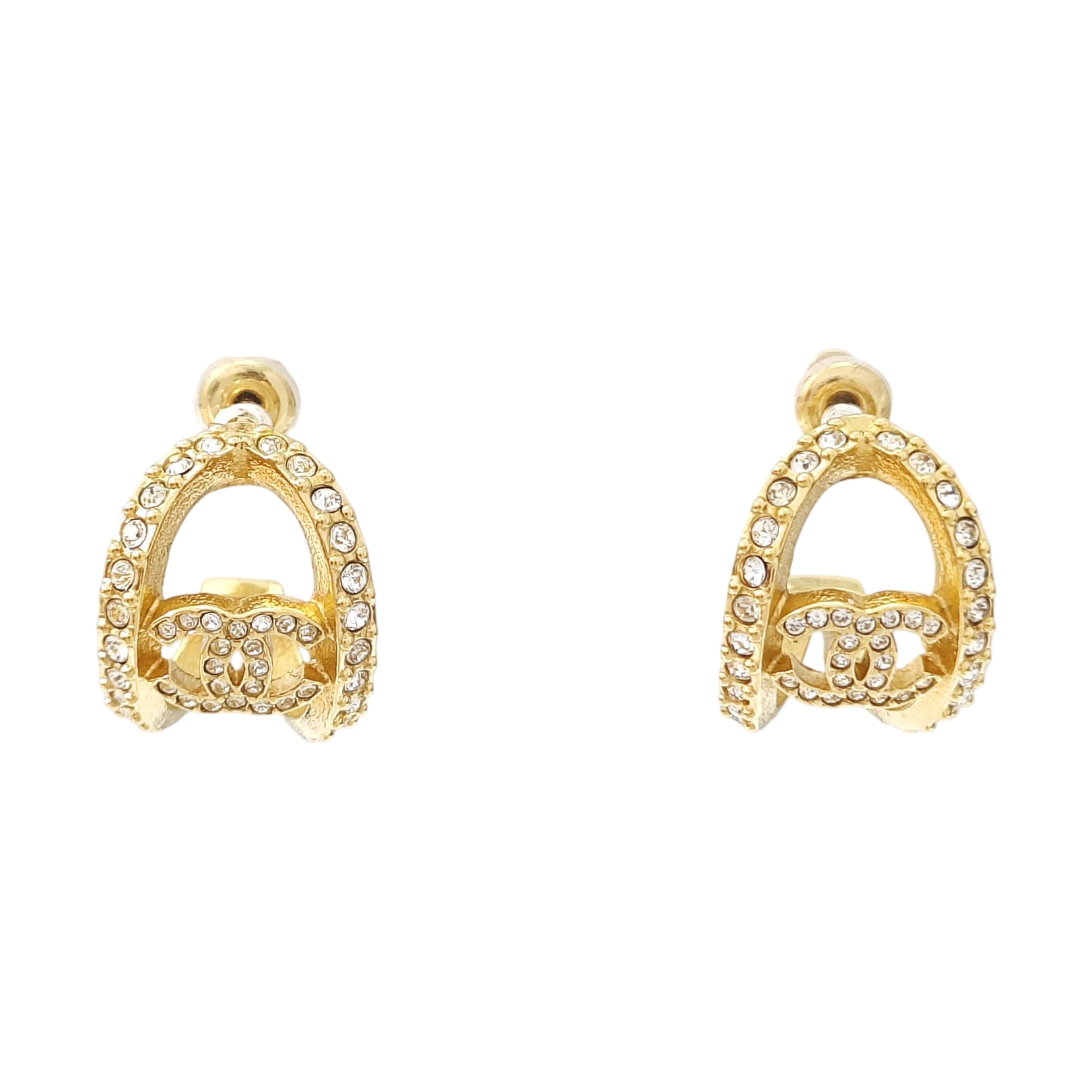 Metal Gold Stud Earrings