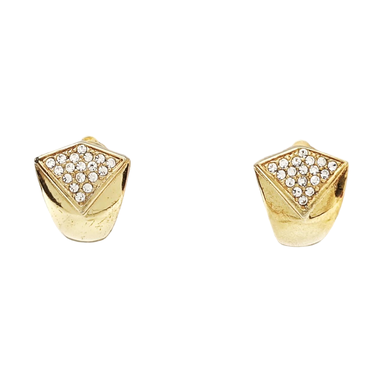 Metal Gold Clip On Earrings