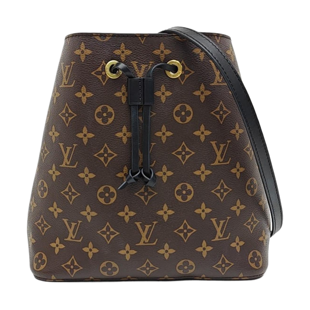 NÉONOÉ MM Monogram Coated Canvas Brown