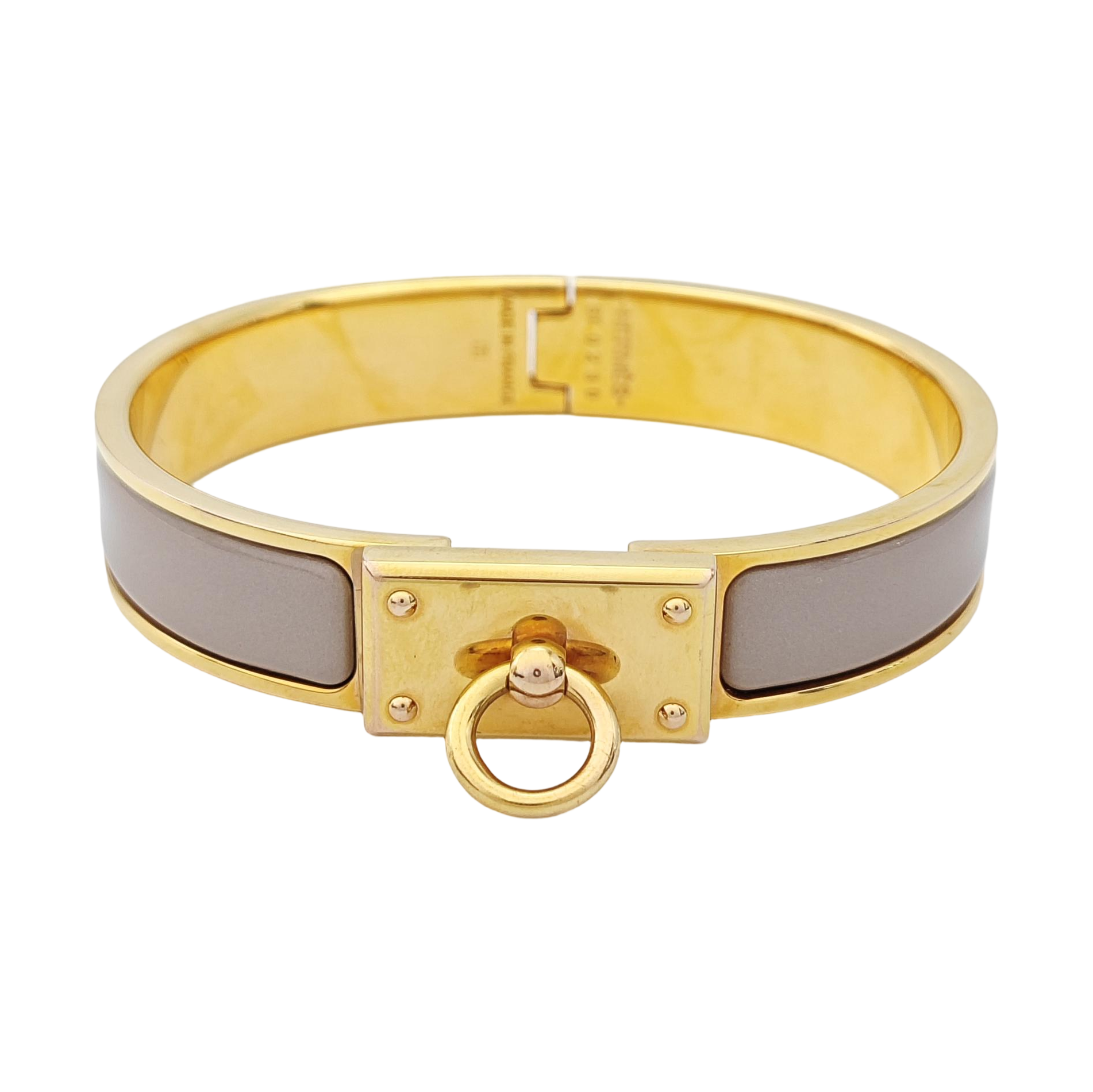 Clic Anneau Metal Gold Bangle