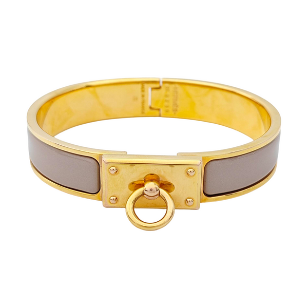Clic Anneau Metal Gold Bangle