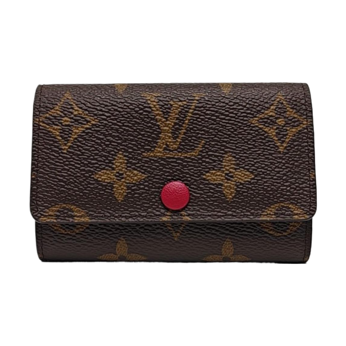 Monogram Coated Canvas Key Pouch Brown