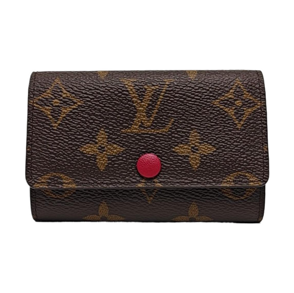 Monogram Coated Canvas Key Pouch Brown