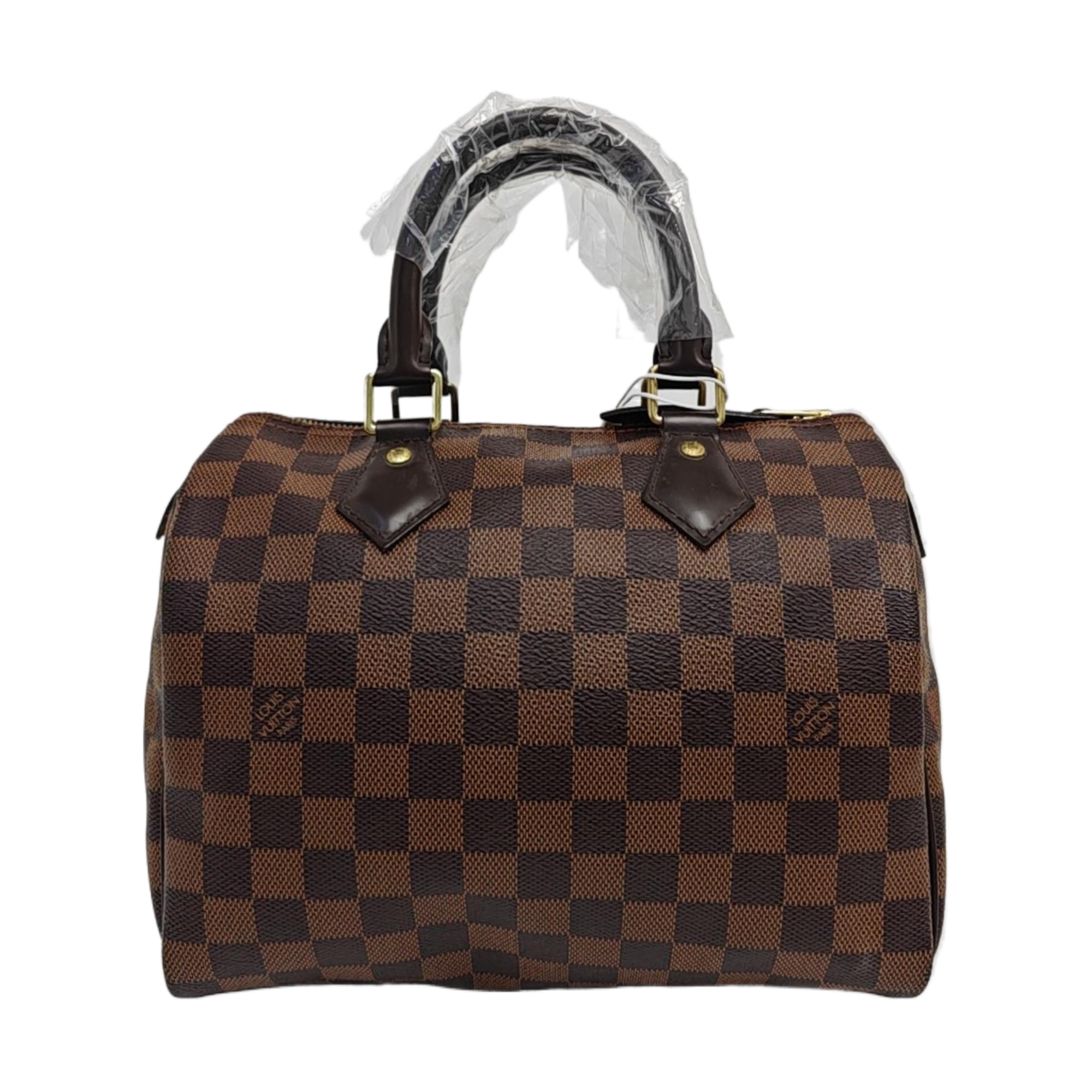 SPEEDY 25 Damier Ebene Coated Canvas Brown