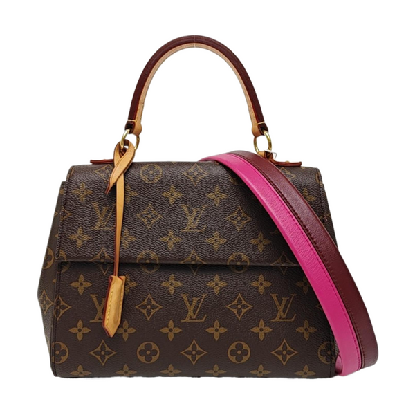 CLUNY BB Monogram Coated Canvas Brown