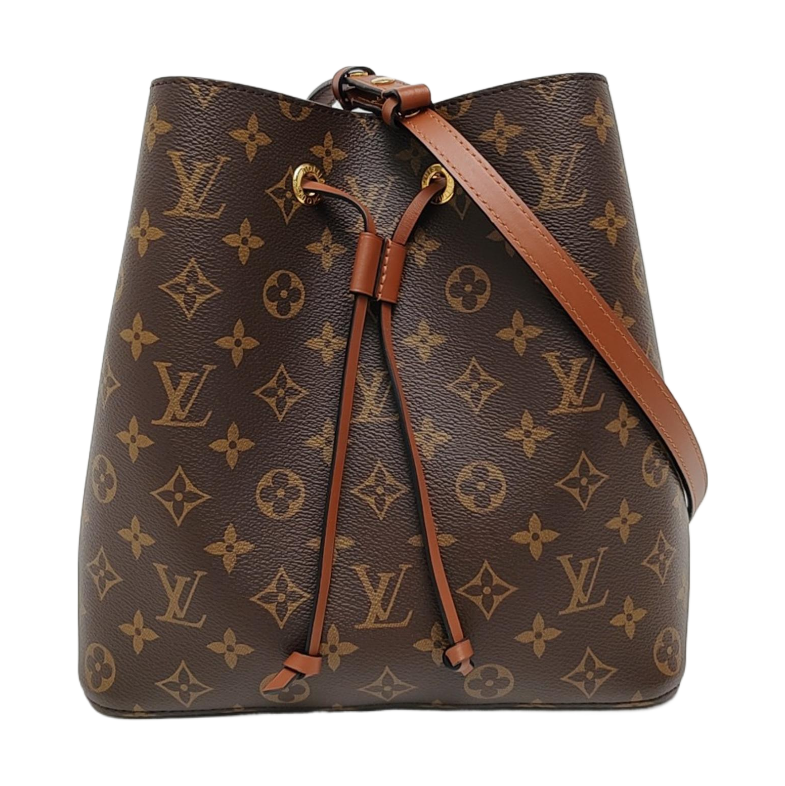 NÉONOÉ MM Monogram Coated Canvas Brown