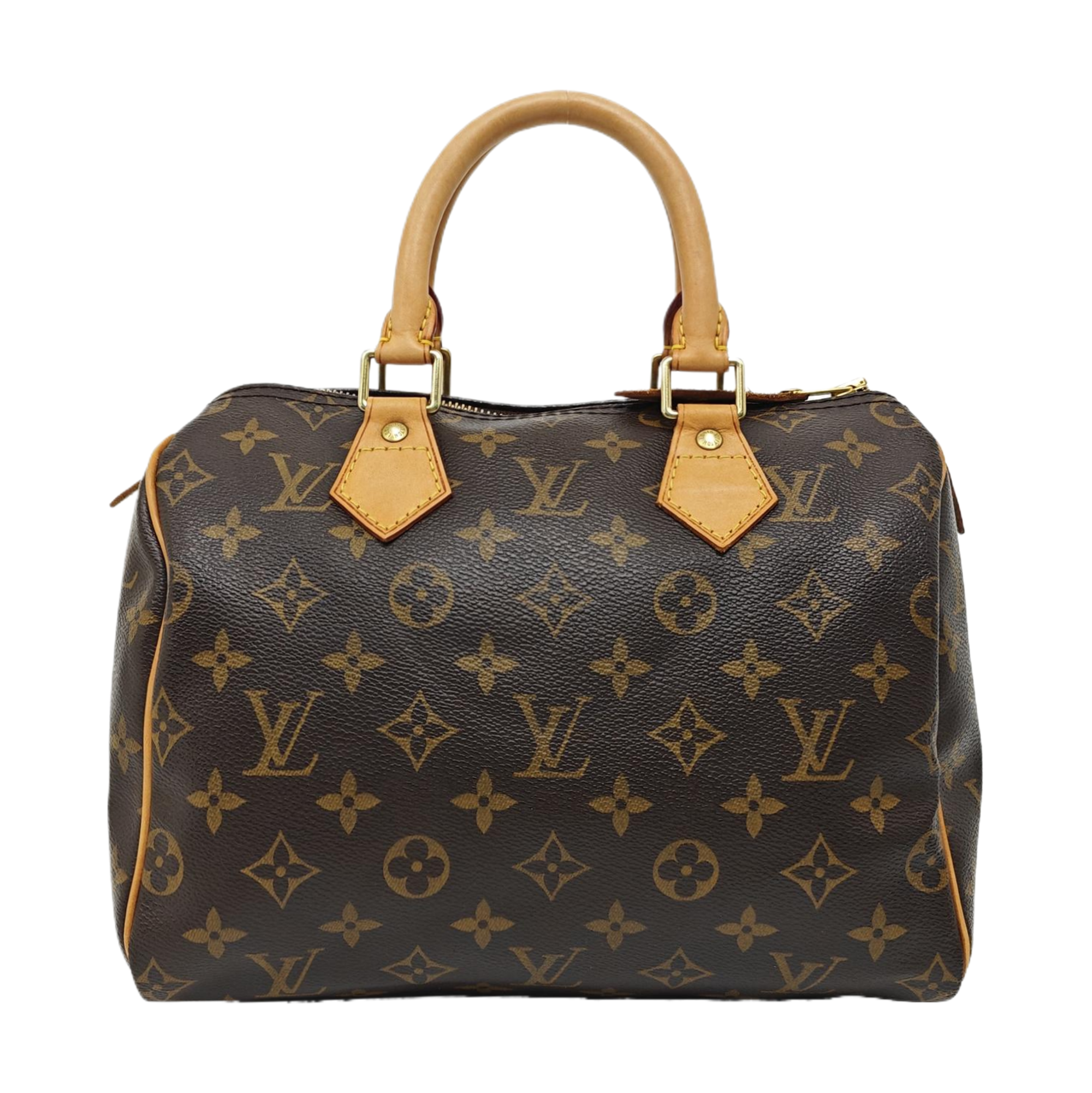 SPEEDY 25 Monogram Coated Canvas Brown