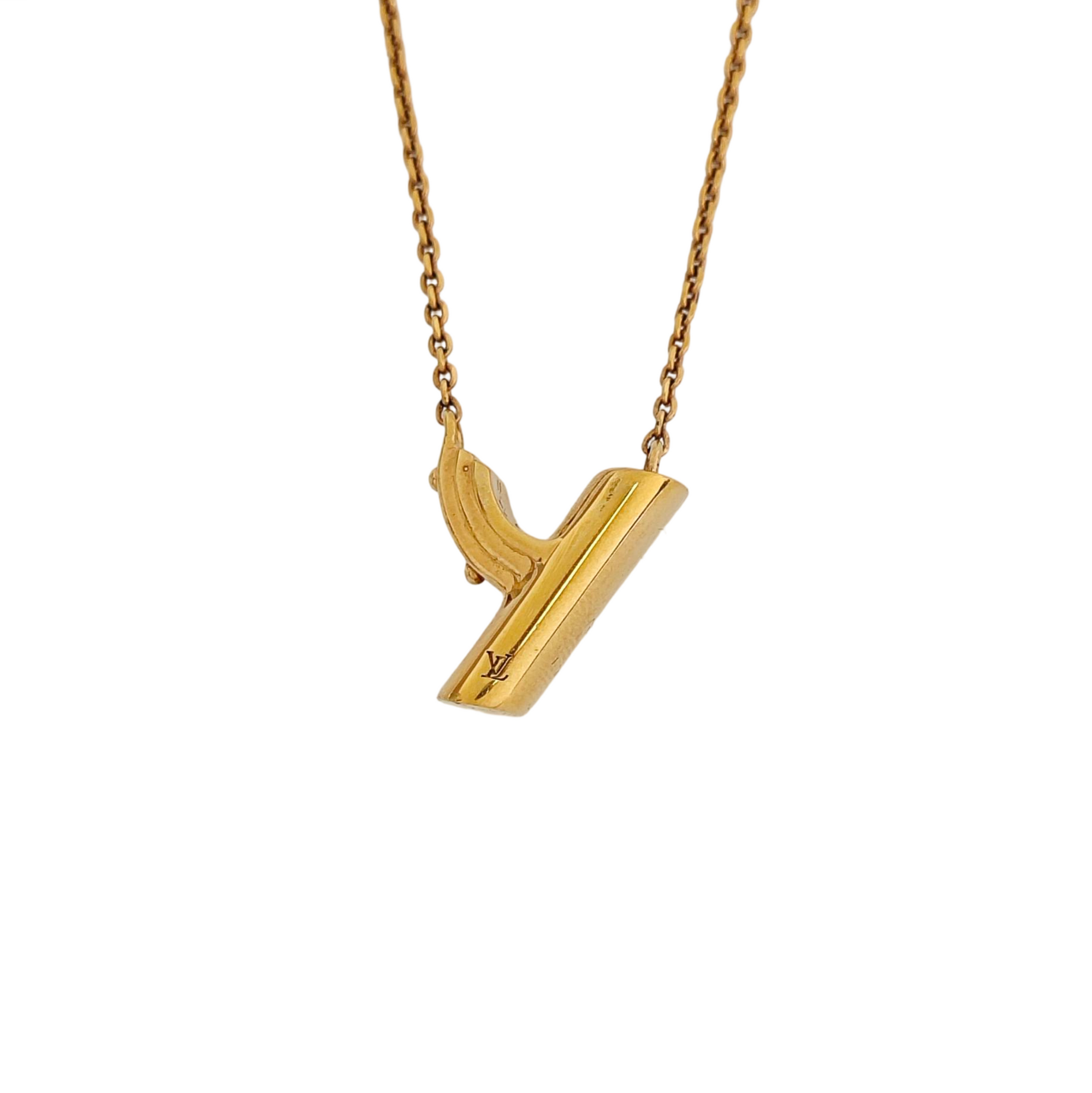 LV &amp; ME Brass Gold Necklace