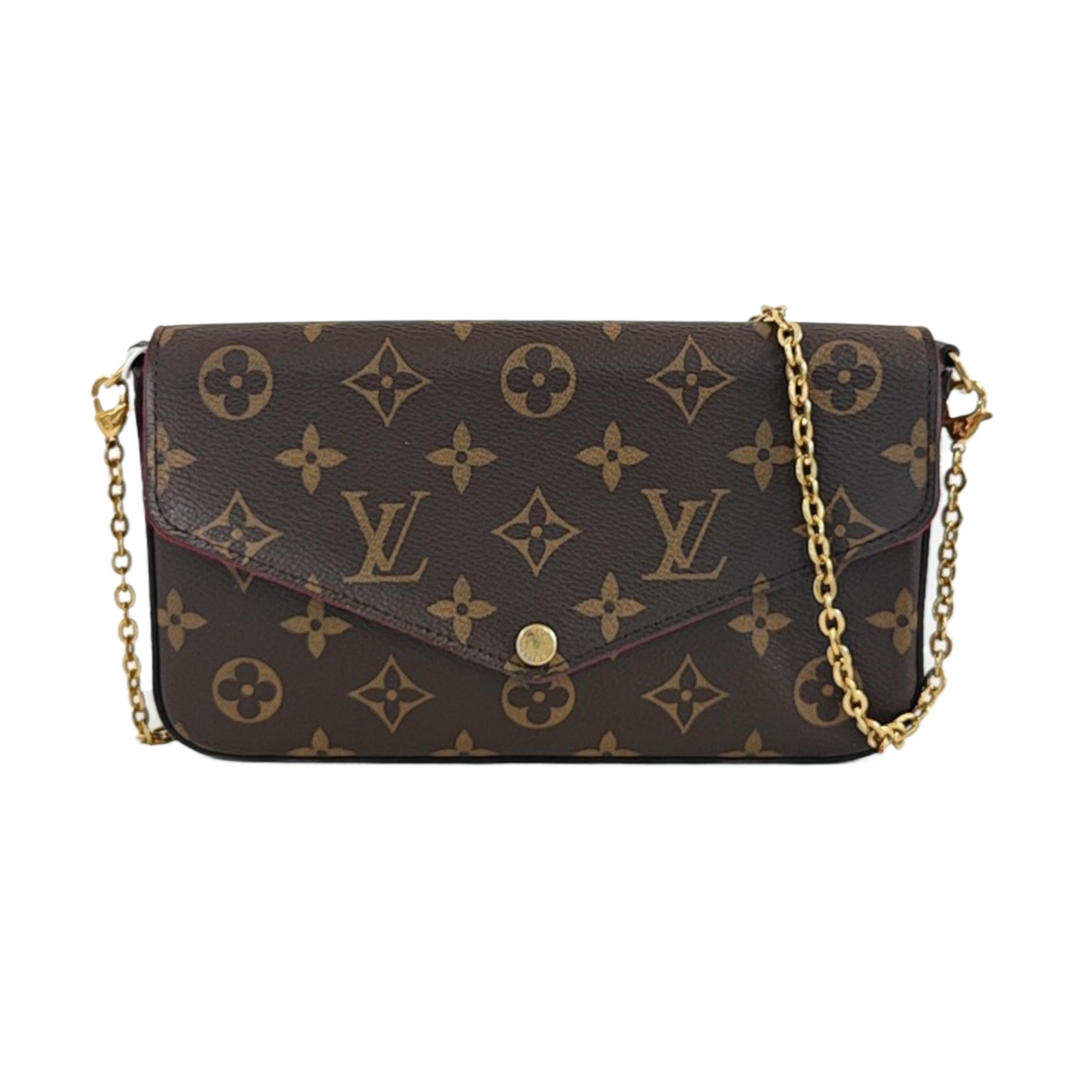FÉLICIE Monogram Coated Canvas Brown