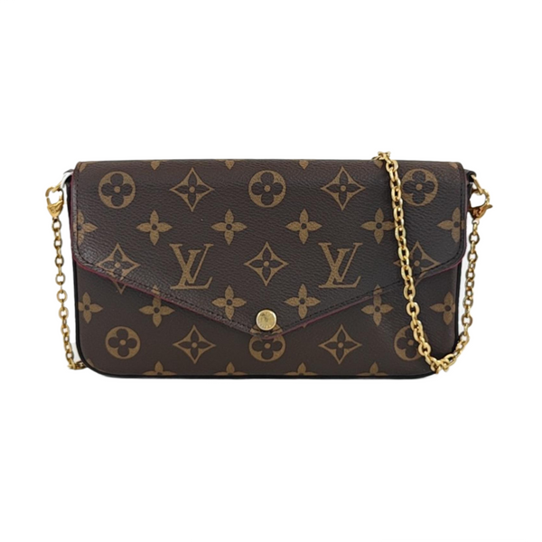 FÉLICIE Monogram Coated Canvas Brown