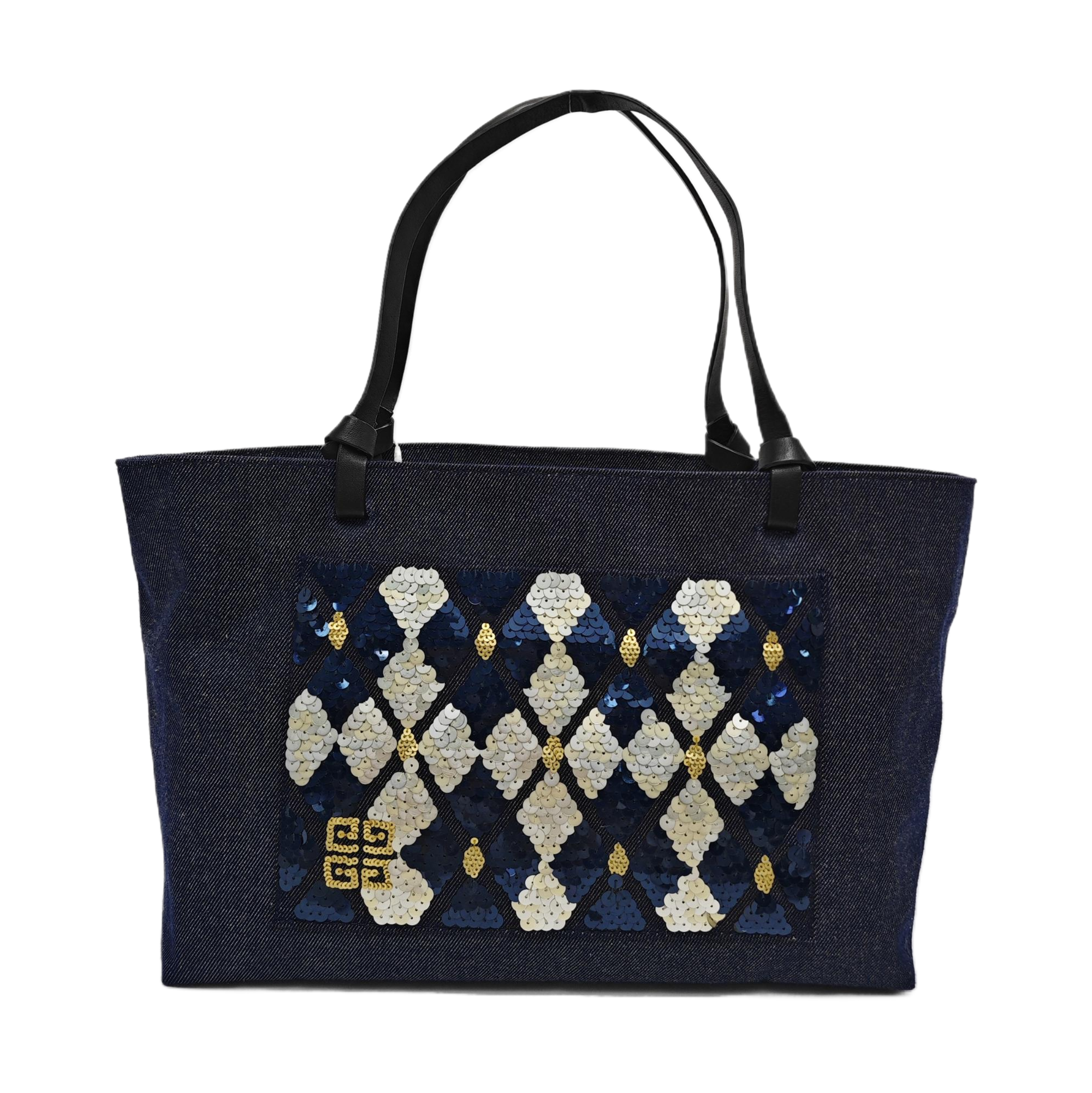 Denim Tote Bag Blue