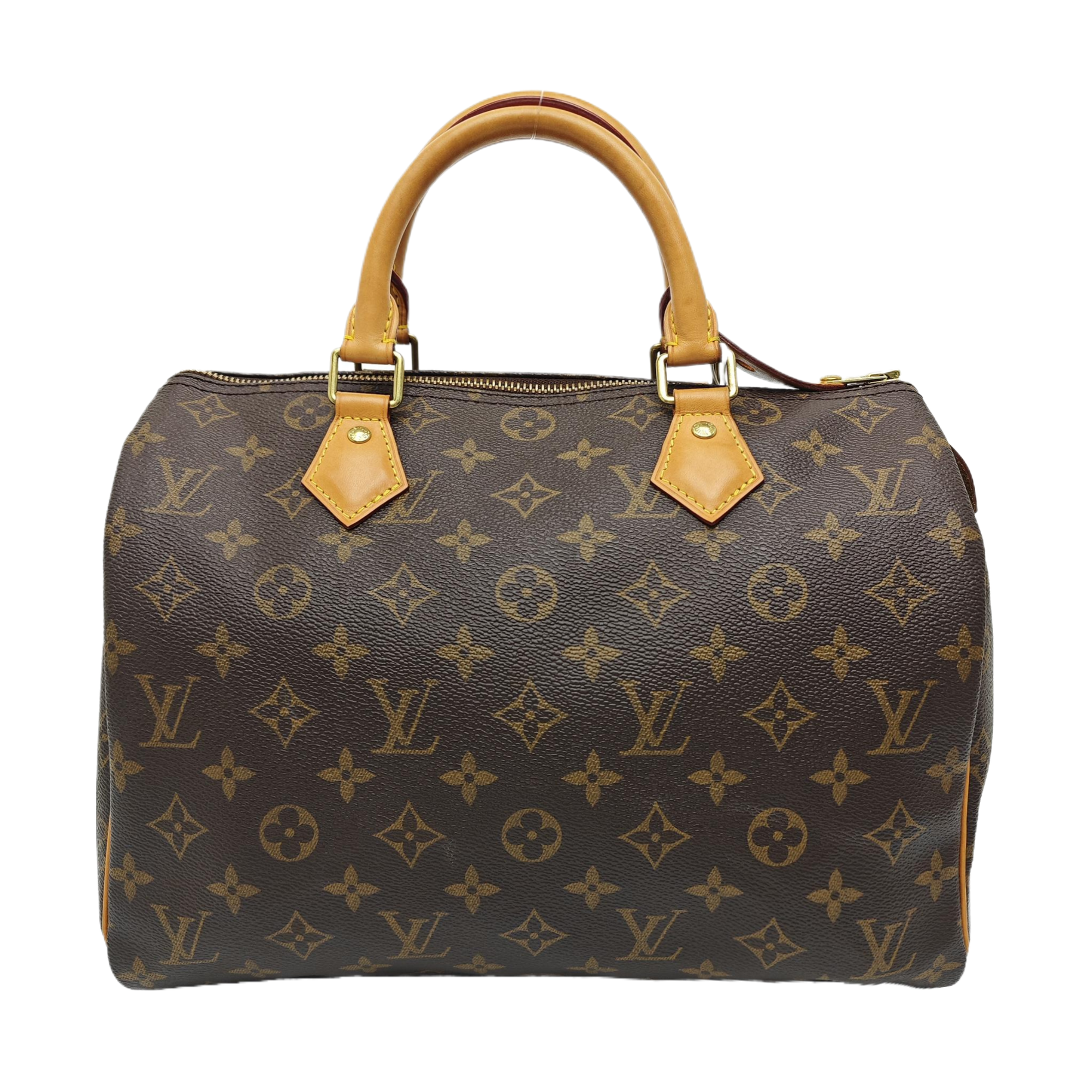 SPEEDY 30 Monogram Coated Canvas Brown