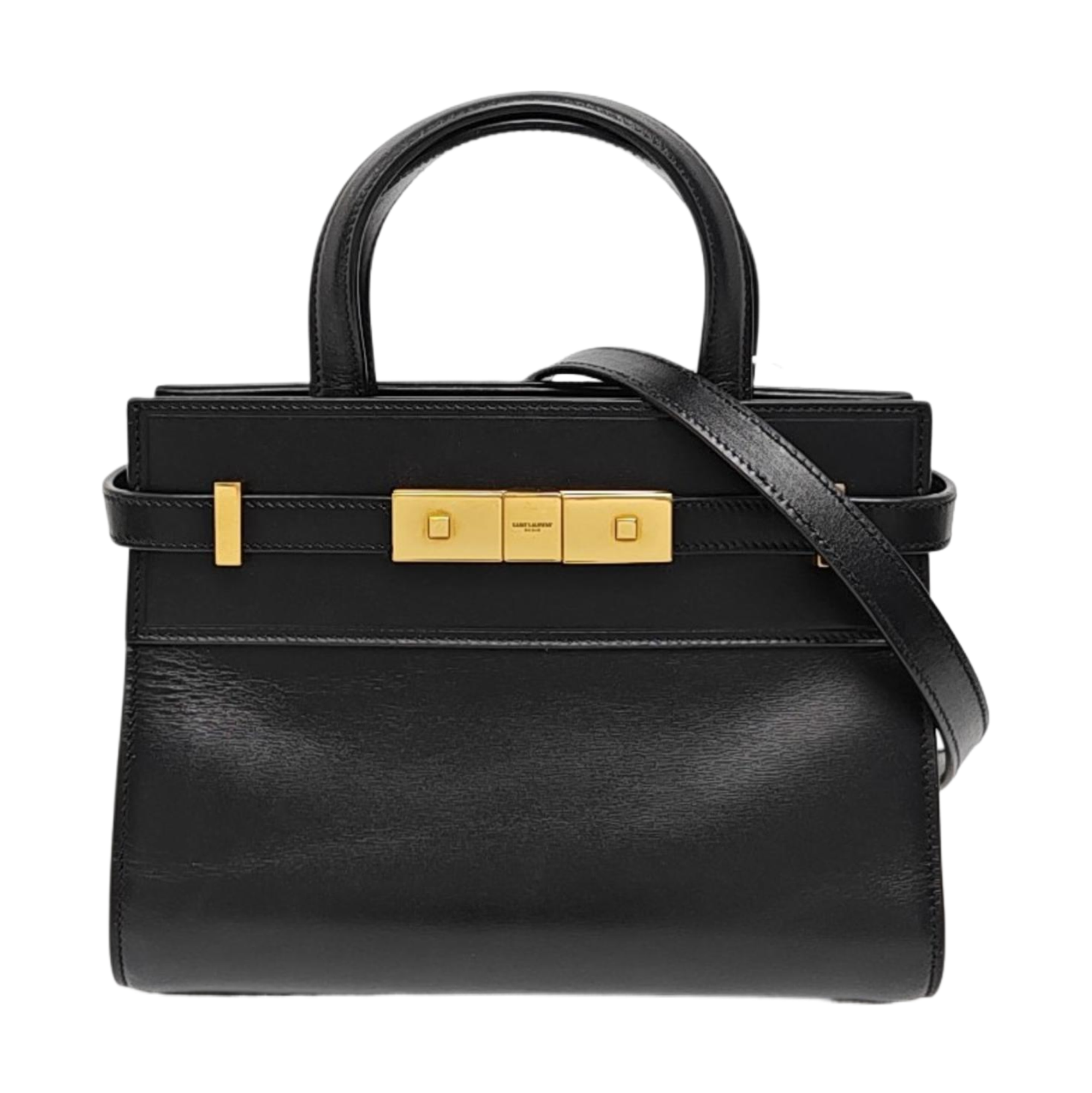 MANHATTAN Nano Calfskin Black