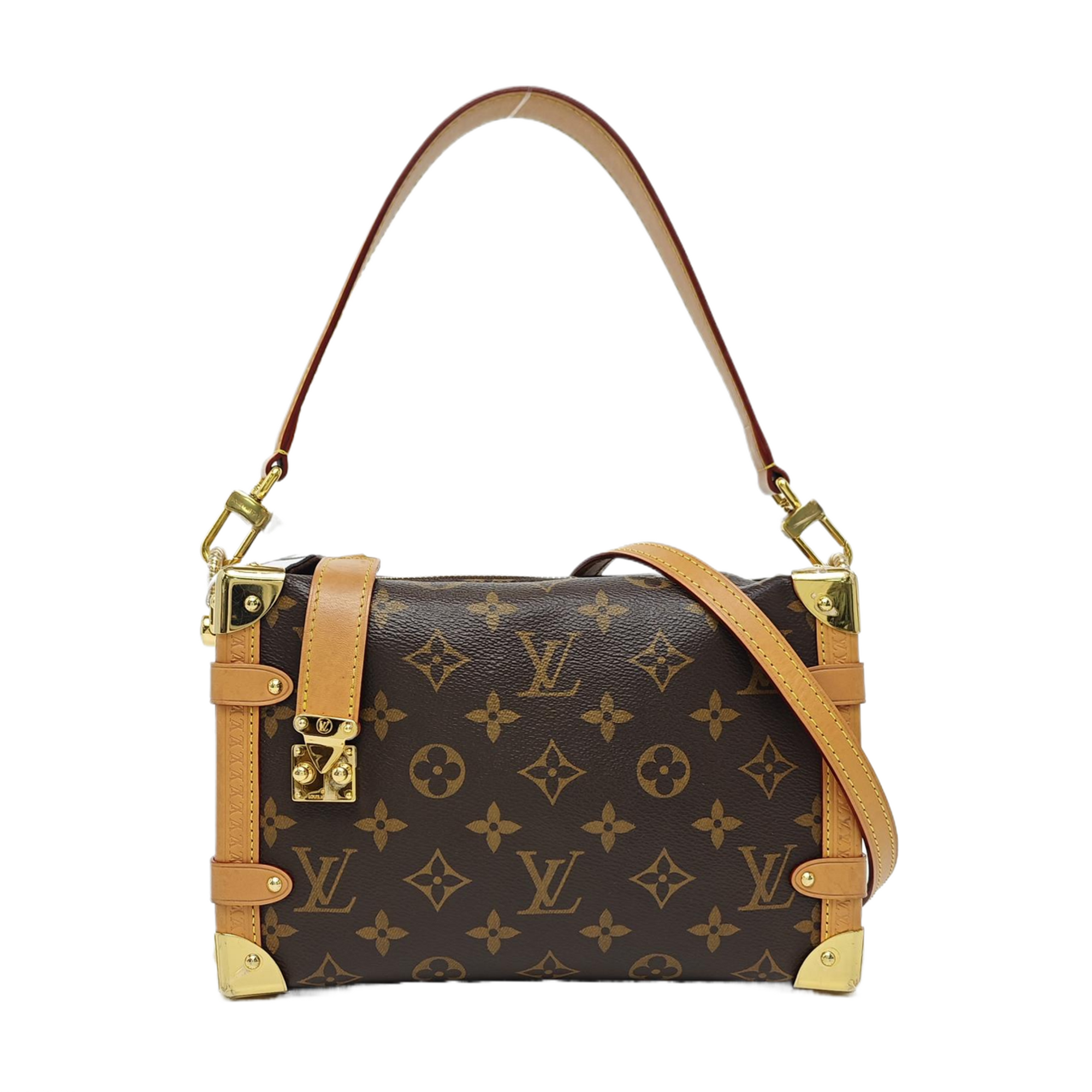 SIDE TRUNK MM Monogram Coated Canvas Brown
