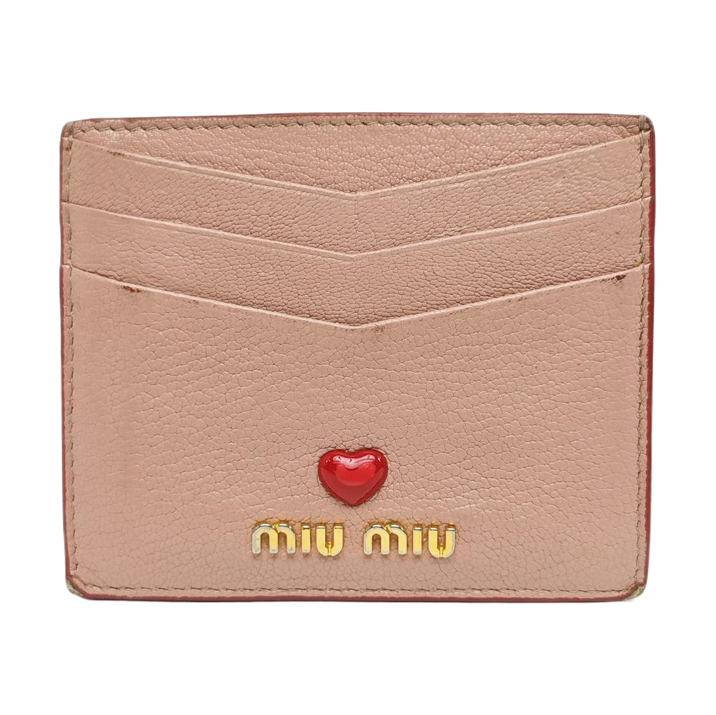 Love Lambskin Pink Card Holder