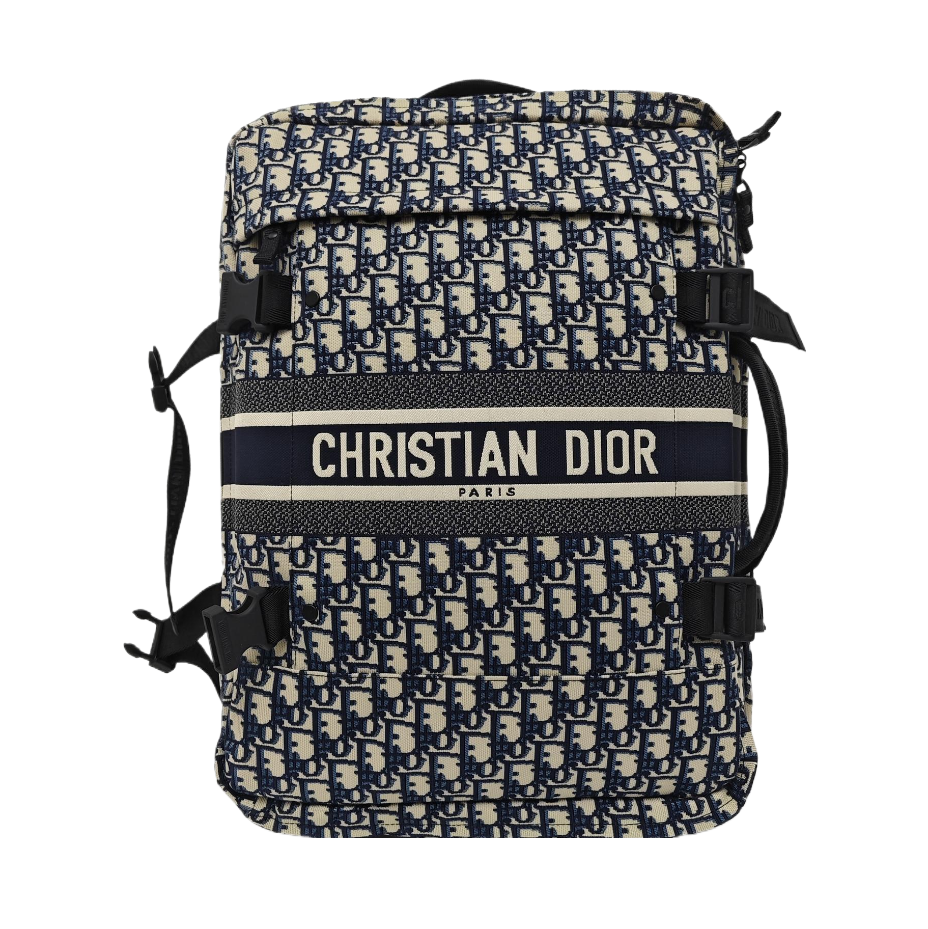 Diortravel Mini Oblique Fabric Blue