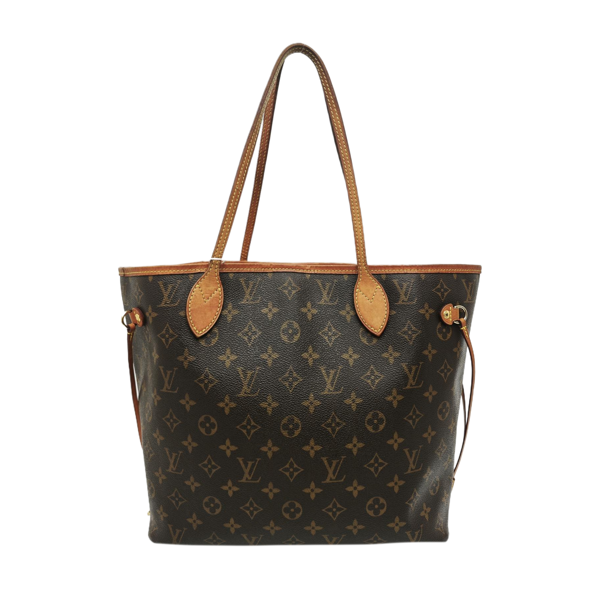 NEVERFULL MM Monogram Coated Canvas Brown