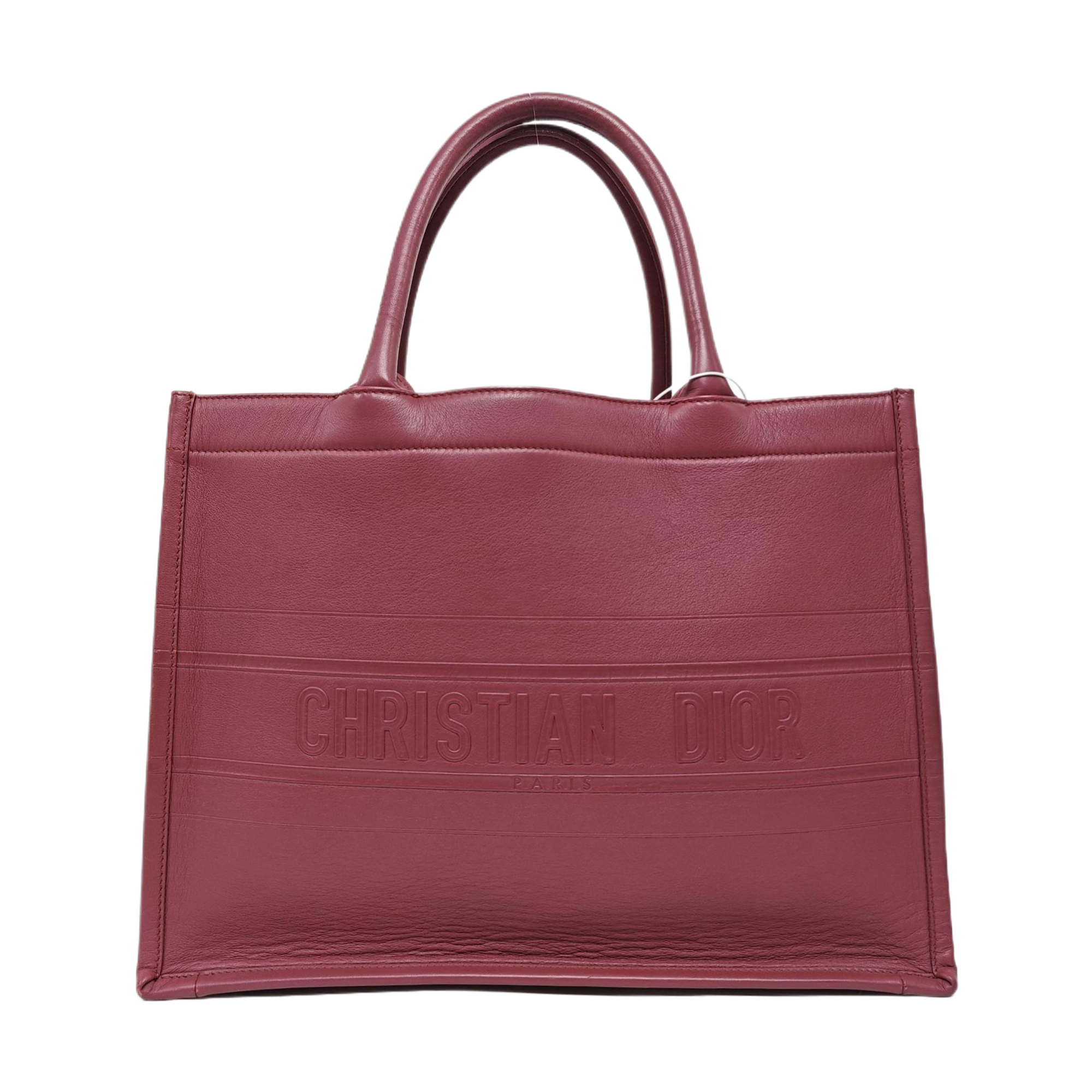 Authenticated pre-owned  Book Tote Medium Calfskin Beige - Tote Bag at Looply