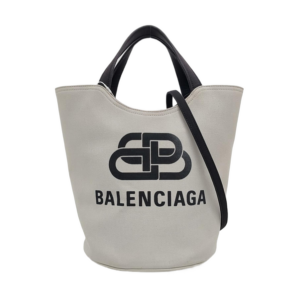 Canvas Bucket Bag White