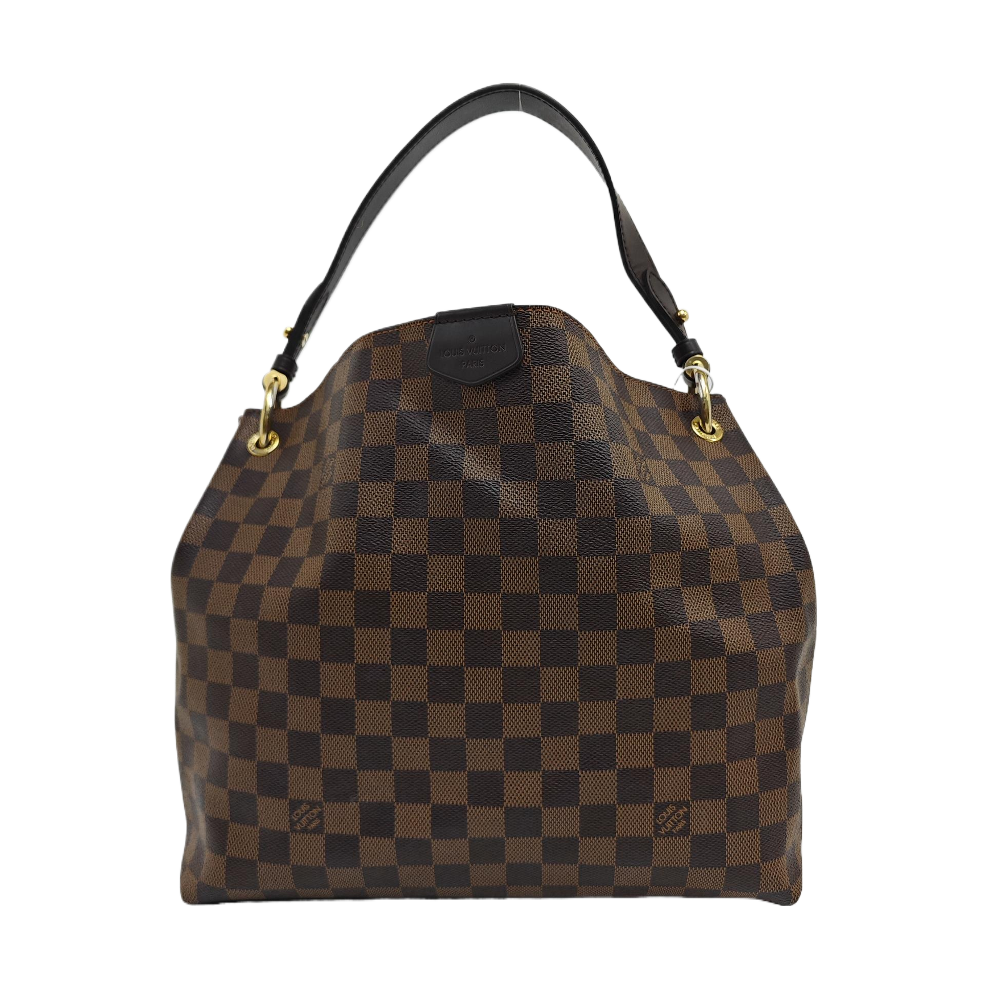 GRACEFUL PM Damier Ebene Coated Canvas Brown