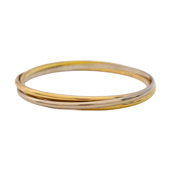 TRINITY 18k White Gold Multicolor Bangle