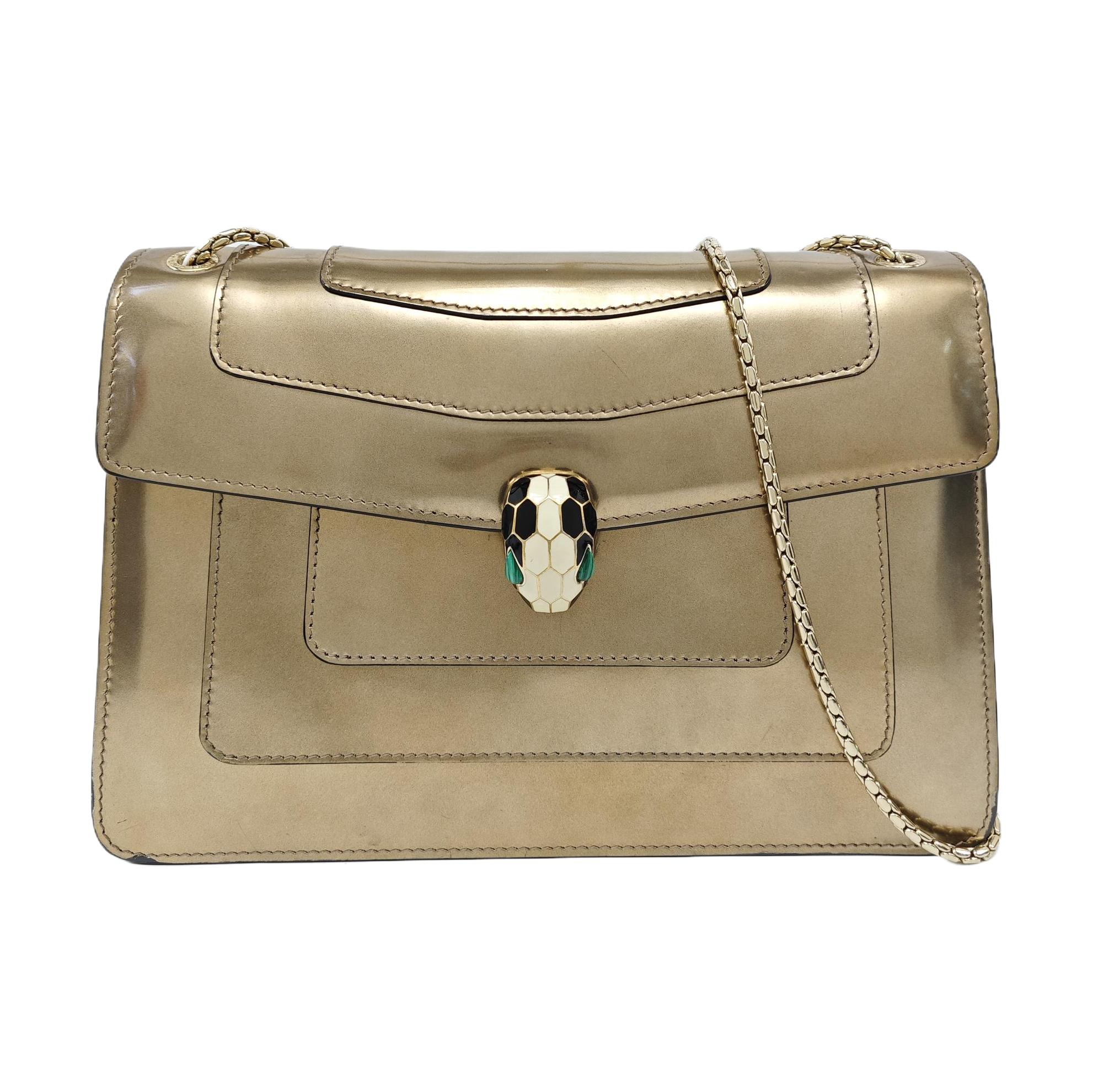 SERPENTI FOREVER Medium Calfskin Beige